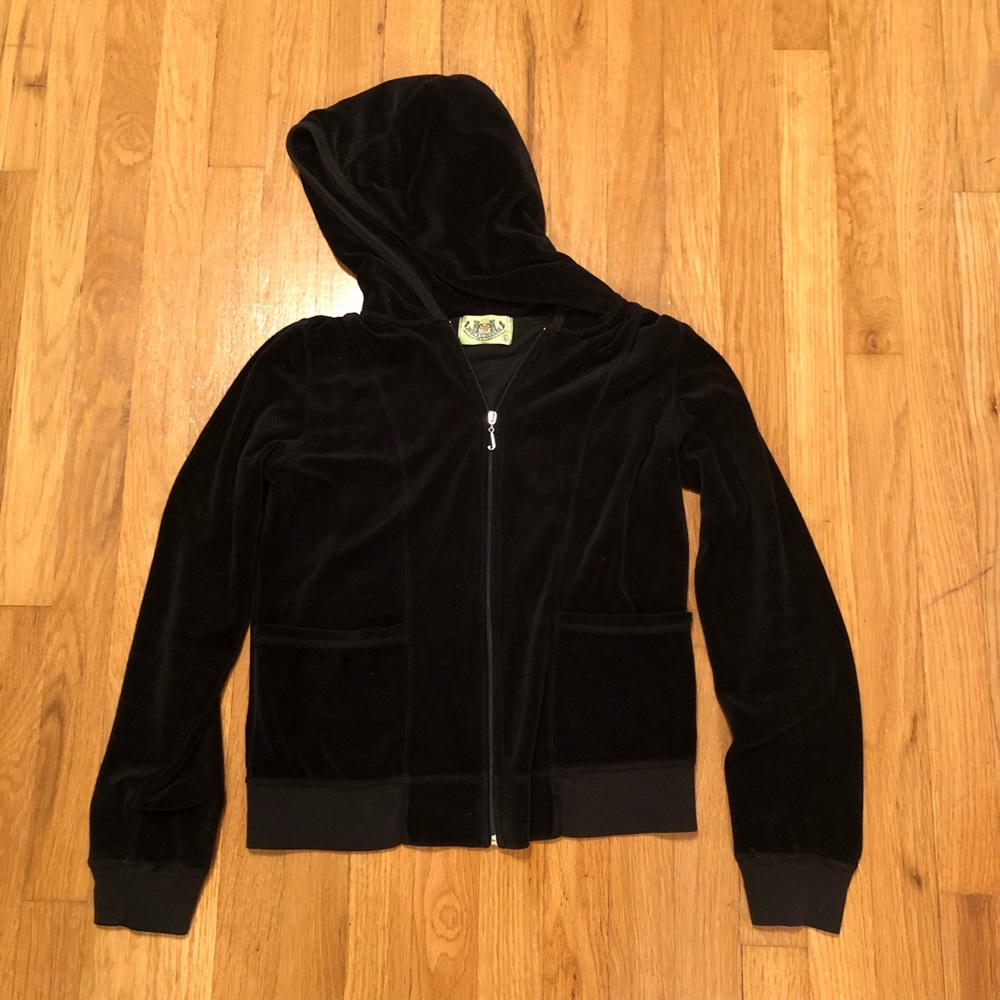 Juicy Couture Velour Zip-Up Hoodie sz L